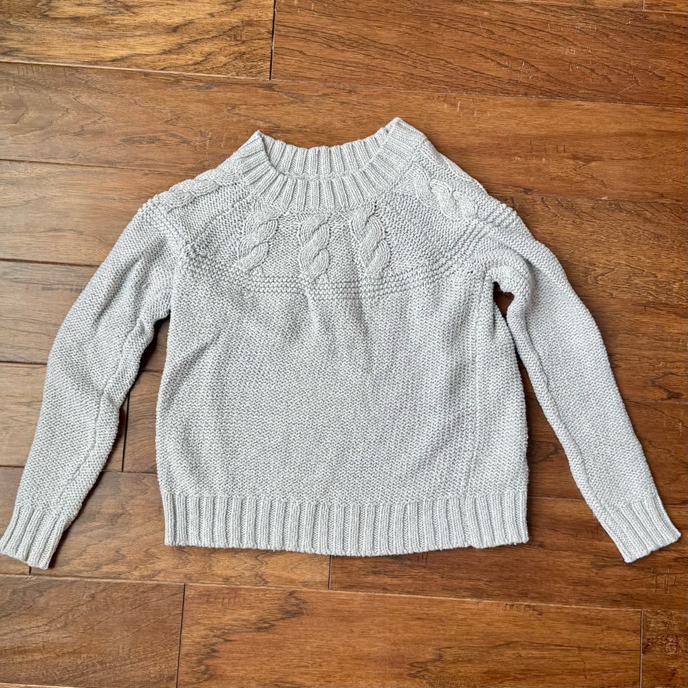 Aerie Women’s Knitted Grey Sweater 
Size XS